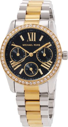 Michael Kors Mini Lexington Quartz Black Dial Ladies Watch MK4925