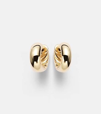 David Yurman DY Mercer Micro 18kt gold hoop earrings