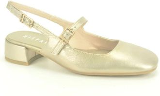 Hispanitas Gouden leren pumps - Dames - Pumps - Geel - 37 EU - Leer - Schoenen