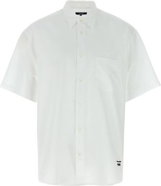 Comme Des Garçons White Logo Embroidery Shirt