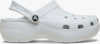 Crocs Womens Crocs CLASSIC PLATFORM Womens Clogs Sandals Moonlight - Grey - Size: 8