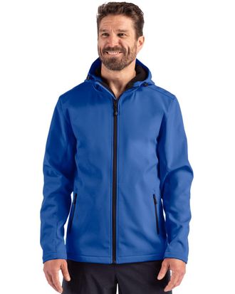Clique Tempo Recycled Stretch Softshell Mens Hooded Jacket