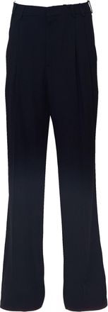 N&deg;21 Wide Straight Leg Pants with Front Pleats and Zip Closure