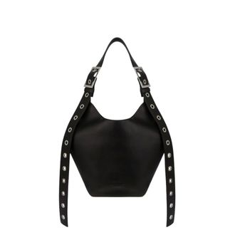 Dondup Shoulder Bags, female, Black, Size: ONE SIZE Hobo Small