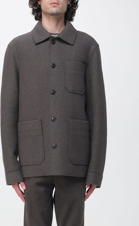 Manuel Ritz Cappotto corto monopetto in misto lana con tasche a toppa