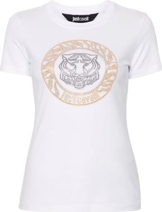 Just Cavalli T-Shirts - Dames - T-shirts - Wit - XS - Katoen - Tops