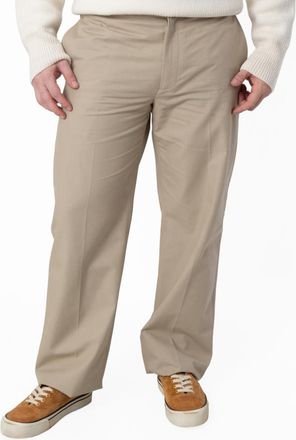 Ferragamo Flared Cotton Chino Trousers, Brand Size 50 (Waist Size 34)