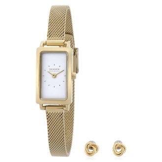 Skagen Hagen Micro Gift Set Quartz White Dial Ladies Watch SKW1158SET