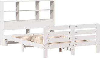 vidaXL Vidaxl - Estructura De Cama Sin Colch&oacute;n Madera De Pino Blanca 140x190 Cm