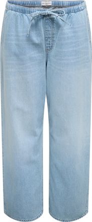 Only Carmakoma Relax-fit-Jeans ONLY CARMAKOMA CARJAY PULL UP STRING DNM PANT PIM, Damen, Gr. 42, L&auml;nge 32, light blau denim, Denim/Jeans, Obermaterial: 100% Baumwoll