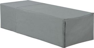 Beliani Cubierta Impermeable Para Tumbona Tela Gris Recubierta De Pvc 205 Cm Firenze Perugia Chuva