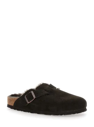 Birkenstock Boston Mules - Brown