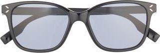 McQ by Alexander McQueen 51mm Square Sunglasses in Black Black Grey at Nordstrom Rack