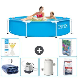 Intex Piscina Con Estructura Redonda - 244x51 Cm - 7-piezas S155