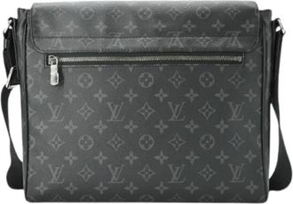 Louis Vuitton Pre-owned Monogram Eclipse Messenger Bag - Heren - Vintage Schoudertas - Zwart - ONE Size - Vintage