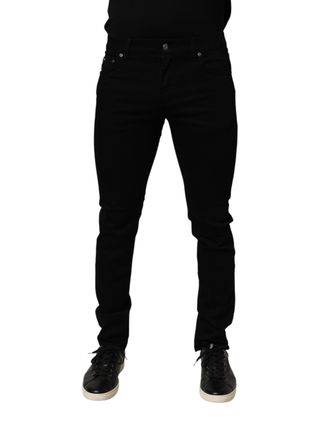 Dolce & Gabbana Stretch Cotton Slim Fit Jeans - Black