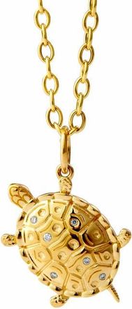 Syna Slow Voyager Turtle Charm in Yellow Gold at Nordstrom, Size Large