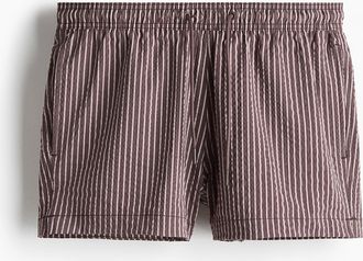 H&M Badeshorts aus Seersucker - Purple