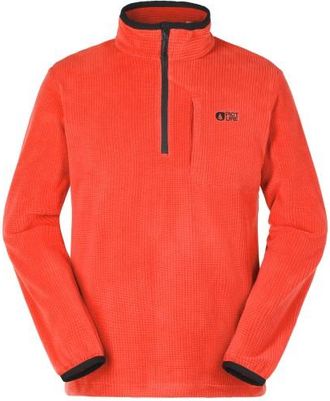 Picture Weavy 1/4 Grid Fleece Fleecepullover f&uuml;r Herren | rot