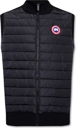 Canada Goose Hy Bridge Knit Vest - Heren - Bodywarmers - Zwart - S - Wol - Jassen