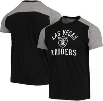 Majestic Threads Mens Majestic Threads Black/Gray Las Vegas Raiders Field Goal Slub T-Shirt at Nordstrom, Size Small