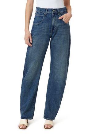 Habitual Gwen Relaxed Fit Bowed Wide Leg Jeans in Storm at Nordstrom, Size 28