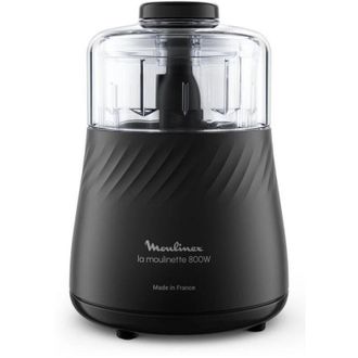 Moulinex Dp710810 Picadora El&eacute;ctrica De Alimentos 0,5 L 800 W Negro, Transparente