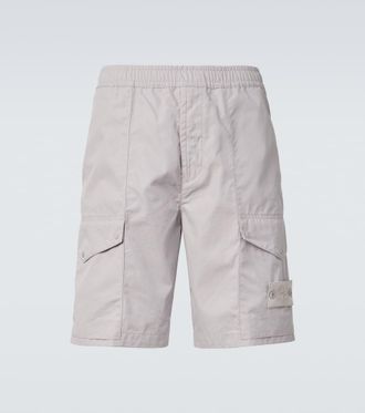 Stone Island Ghost cotton canvas cargo shorts