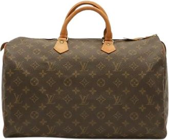 Louis Vuitton Pre-owned Boston Bag - Dames - Vintage Handtas - Bruin - ONE Size - Leer - Vintage