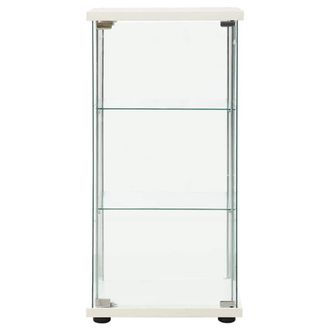 Berkfield Home Storage Cabinet Tempered Glass White