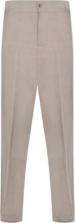 Costumein Beige Broek voor Mannen - Heren - Slim Fit Broeken - Beige - 2XL - Linnen - Broeken