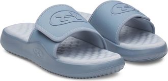 Under Armour UA Ignite Pro 8 Water Resistant Slide Sandal in Blue Wind/blue Fog at Nordstrom, Size 10