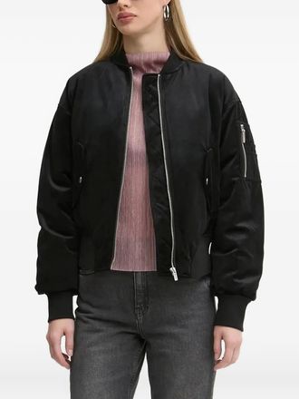 Karl Lagerfeld Bomber con zip - Nero