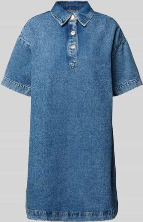 Pieces A-Linie Jeanskleid aus reiner Baumwolle Modell KENYA in Blau, Gr&ouml;&szlig;e XS