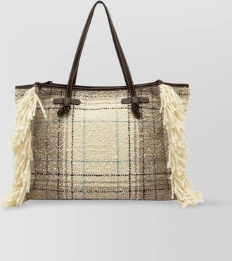 Gianni Chiarini marcella tote bag plaid pattern