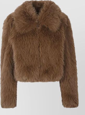 Frankie Shop faux fur cropped jacket