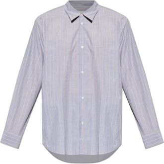 STUDIO NICHOLSON View Shirt - Heren - Casual Overhemden - Blauw - L - Katoen - Overhemden
