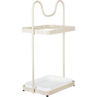 Beliani Beliani - Parag&uuml;ero Pasillo Entrada Sala De Estar De Metal Beige Chaverny