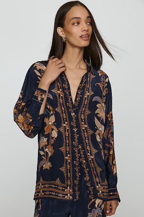 Farm Rio Liz Pajama Shirt Top