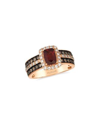Le Vian 14K Rose Gold 1.88 Ct. Tw. Diamond & Garnet Cocktail Ring