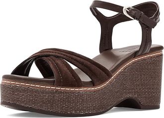 Naturalizer Dovie Womens Wedge Shoes Chocolate Suede Leather : 7.5 M (B)