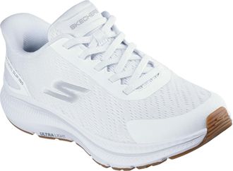 Skechers Mens Go Run Consistent 2.0 Worldview Sneaker, White and Gray Textile, 8 UK