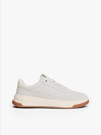 Tommy Hilfiger Suede Tonal Logo Trainers