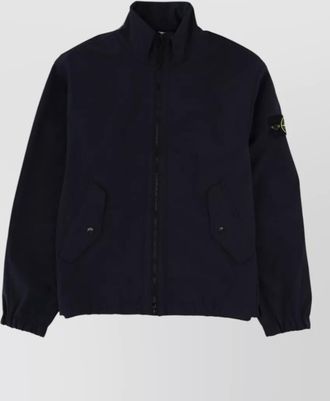 Stone Island high collar jacket elastic cuffs pockets
