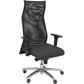 Piqueras y Crespo Sill&oacute;n Albacete Malla Xl Piel Negro Hasta 160kg