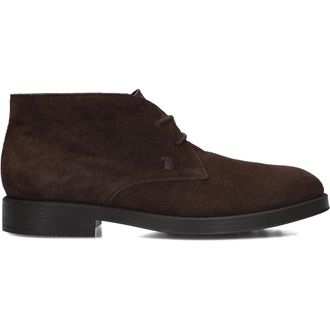 Tod's Su&egrave;de Enkellaarsjes met Veters - Heren - Schoenen - Bruin - Maat: 43 EU Su&egrave;de