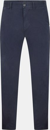HUGO BOSS Mens Crigan3 Solid Patterned Straight Chinos in Dark Blue - Size 30W/32L