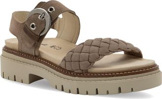 Naot Grove Lug Sandal in Almond Suede at Nordstrom Rack, Size 10Us / 41Eu