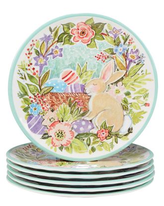 Certified International Joy Of Easter Salad Plates (Set Of 6)