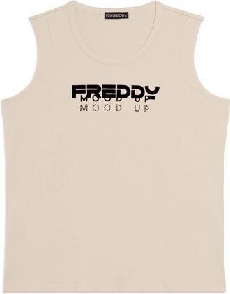 Freddy Canotta in Jersey con Logo FREDDY e Scritta Mood Up